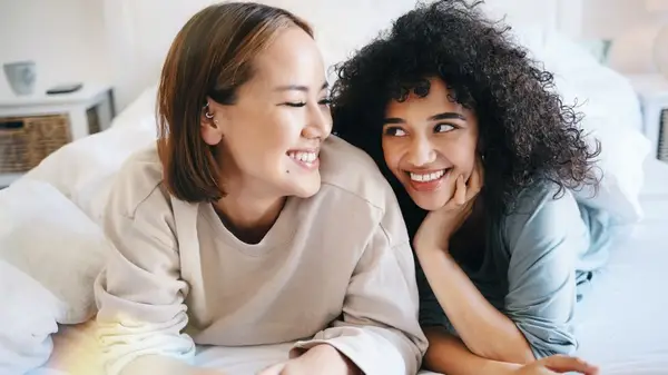 Queer couple talking