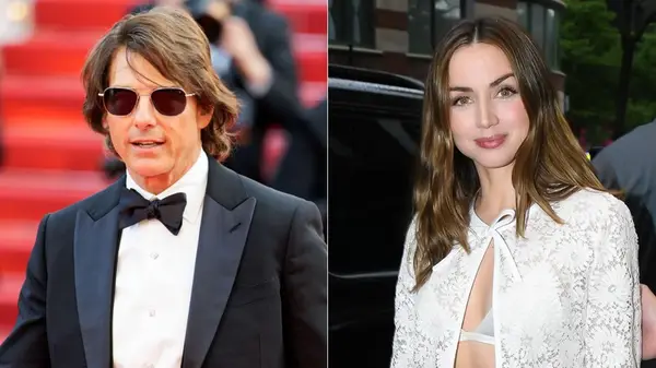 Side by side photos of Tom Cruise and Ana de Armas