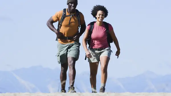 Couple on hike