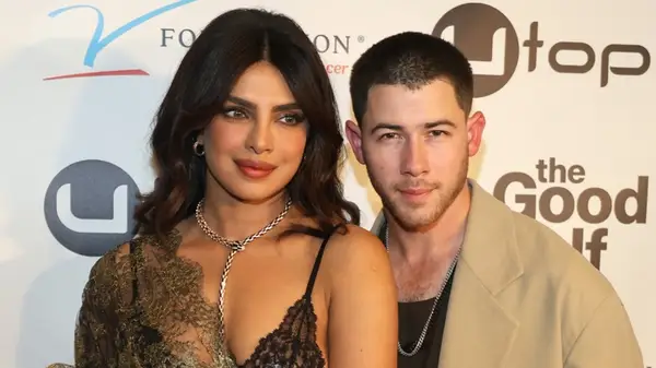 Priyanka Chopra and Nick Jonas on the red carpet