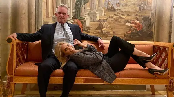 Robert F. Kennedy and Cheryl Hines together