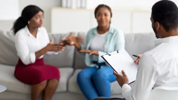 Friends seeing therapist