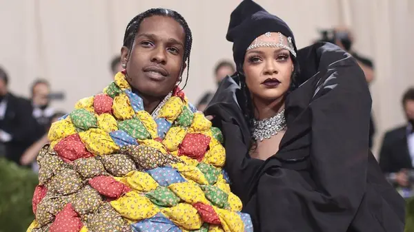 ASAP Rocky and Rihanna on the red carpet