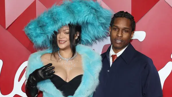 Rihanna and ASAP Rocky on the red carpet
