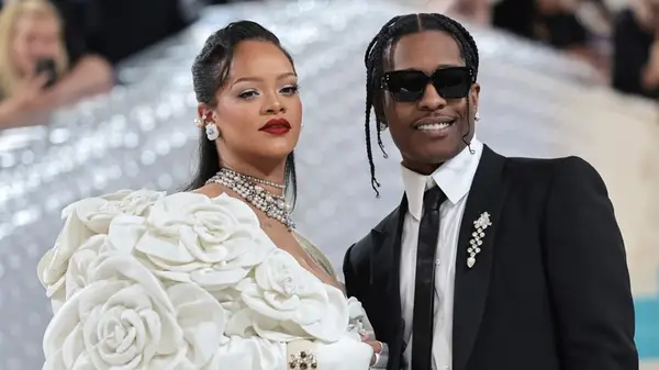 Rihanna and ASAP Rocky on the red carpet