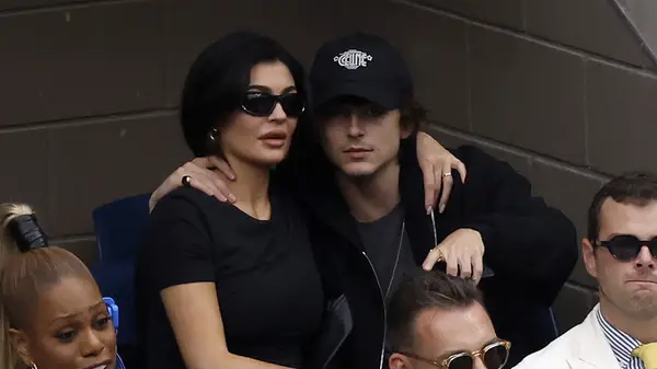 Kylie Jenner and Timotheé Chalamet at an event