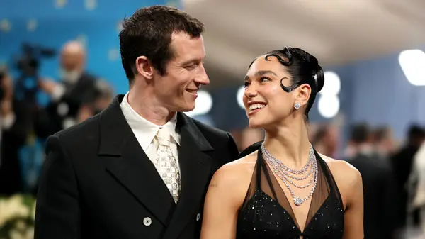 Dua Lipa and Callum Turner at the Met Gala