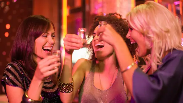 Girls at a nightclub