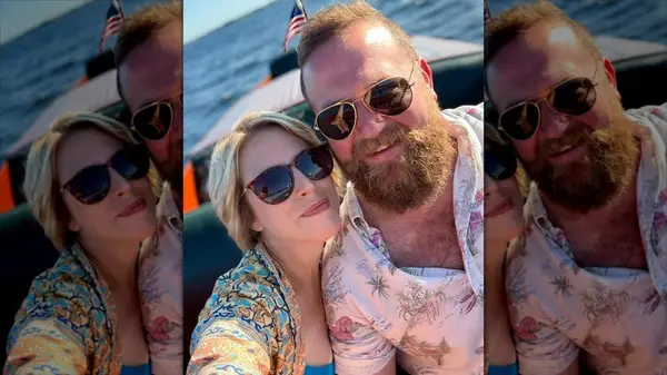 Erin Napier and Ben Napier on a boat