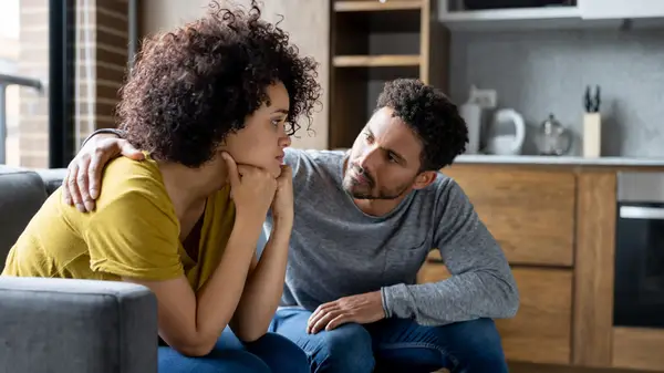 Couple communicating