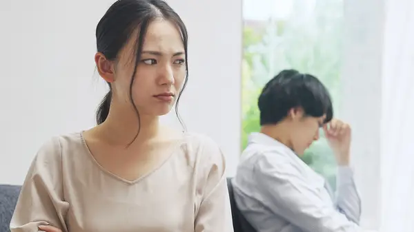 A couple with distance between them