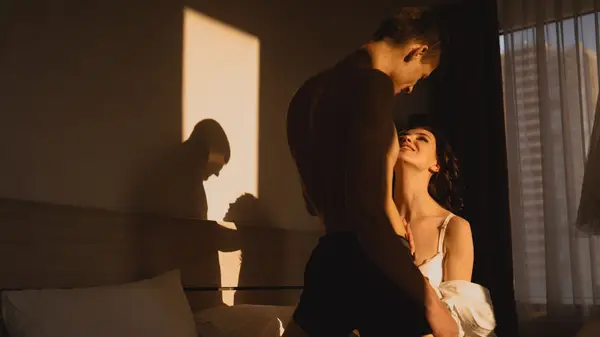 Couple being intimate