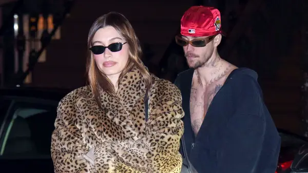 Justin and Hailey Bieber in February 2025