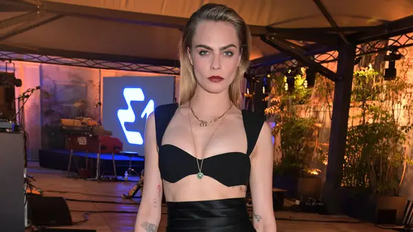 Cara Delevingne at fashion show