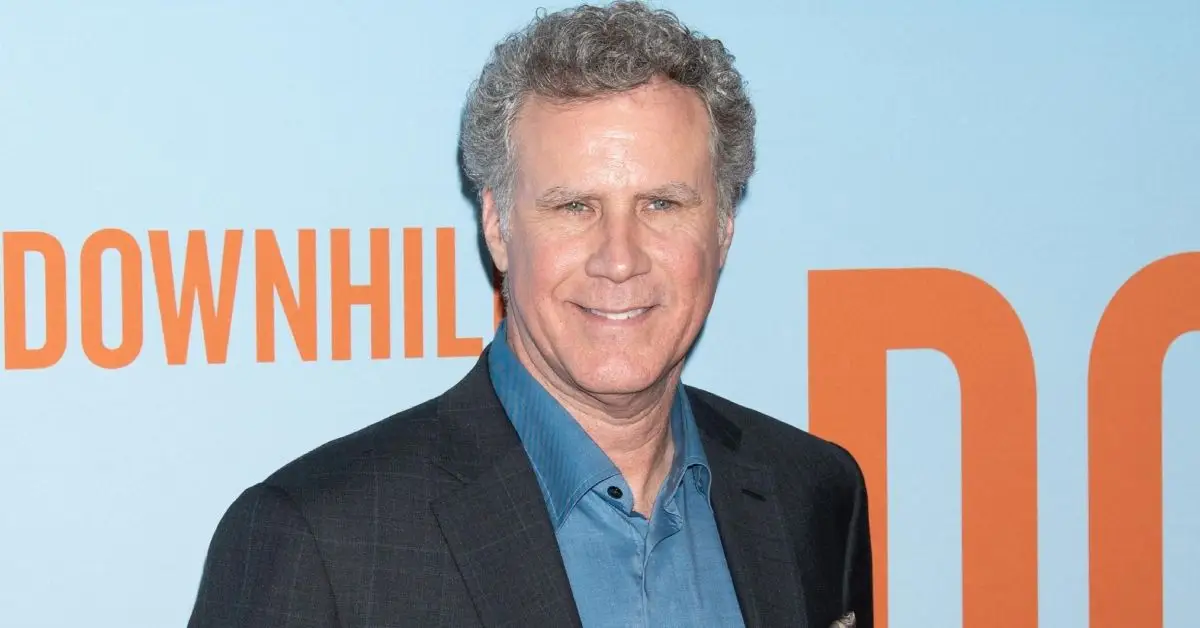 Will Ferrell står på den røde løber ved en filmpremiere