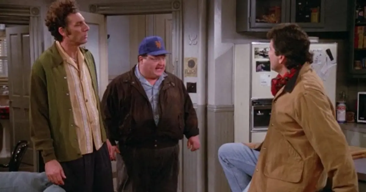 Keith Hernandez et Wayne Knight et Michael Richards Newman et Kramer
