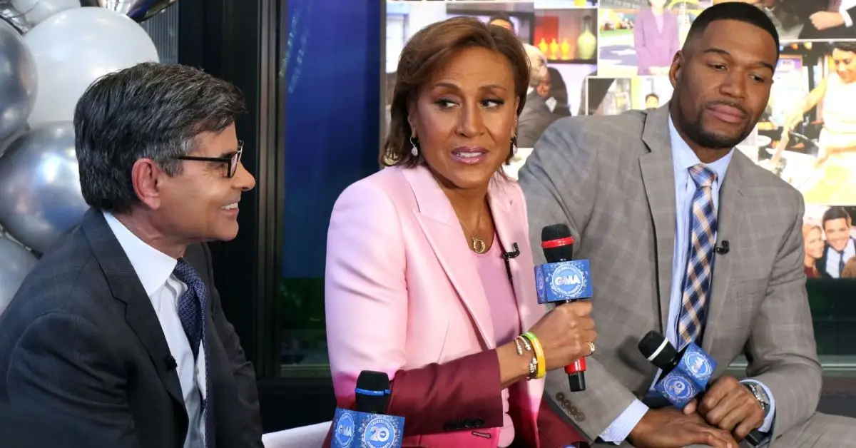 George Stephanopoulos, Robin Roberts e Michael Strahan no GMA