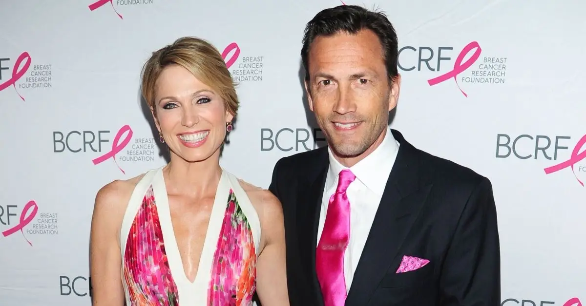 Amy Robach e Andrew Shue no evento