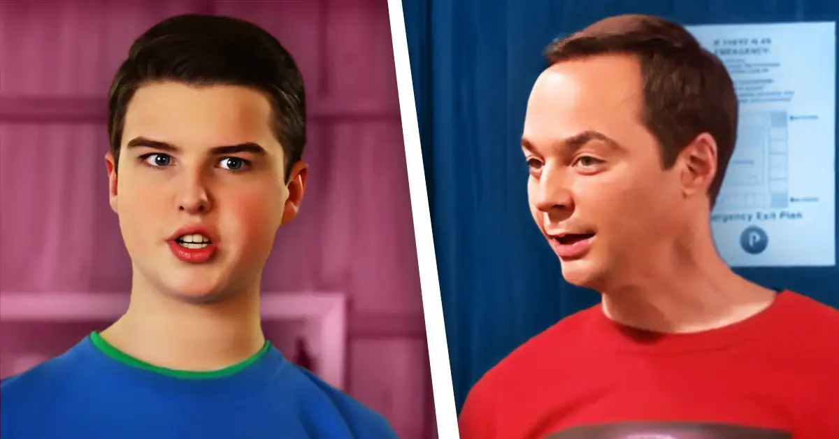 Iain Armitage a Jim Parsons ako Sheldon Cooper