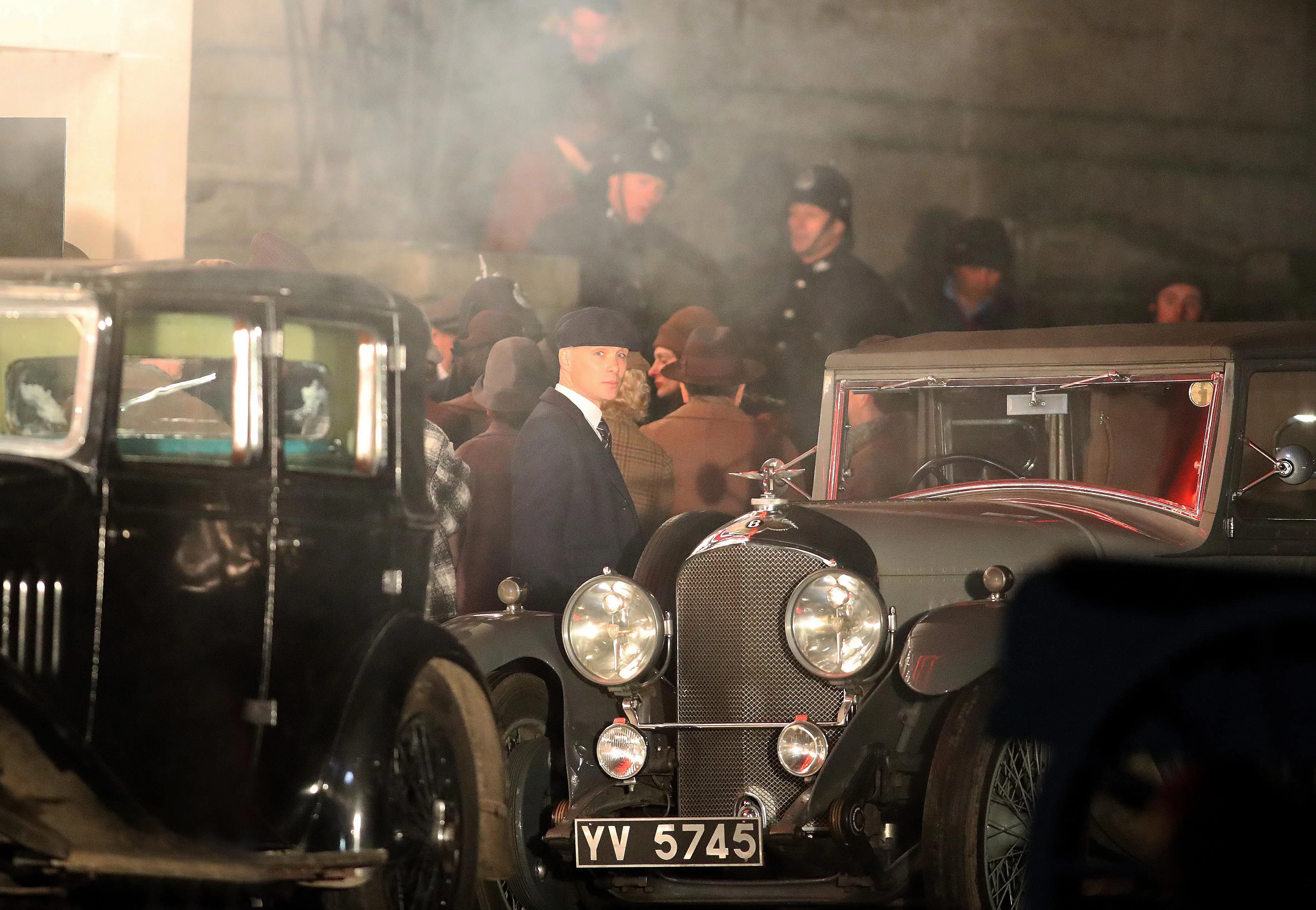 Cillian Murphy no set de Peaky Blinders