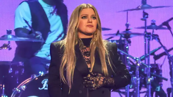 Kelly Clarkson at a performance