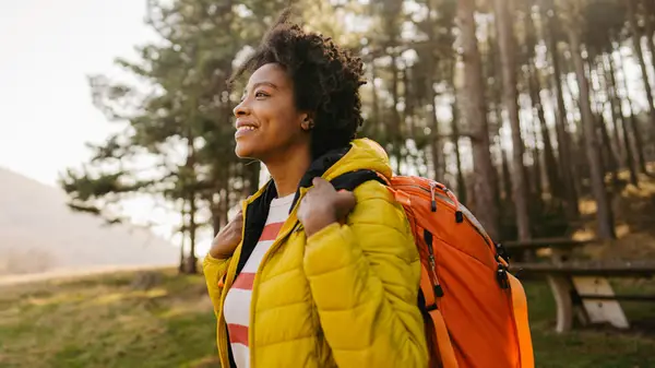 Person walking outside 