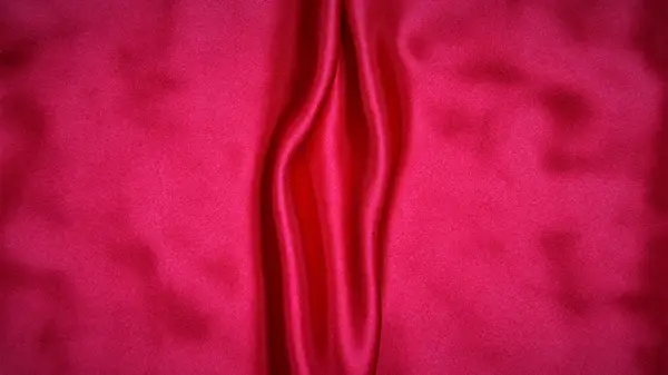 Cloth that is shaped like a labia