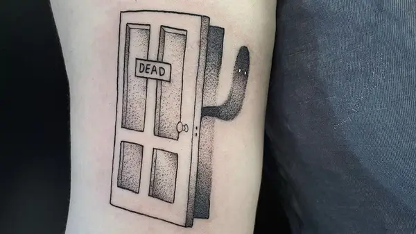tattoo of ghost door with 