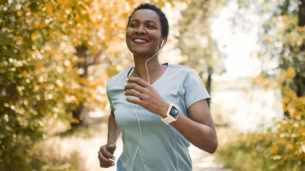 Person running outdoors