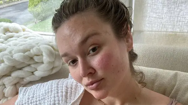 Woman posing for Olay