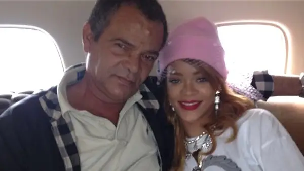 Rihanna and her dad