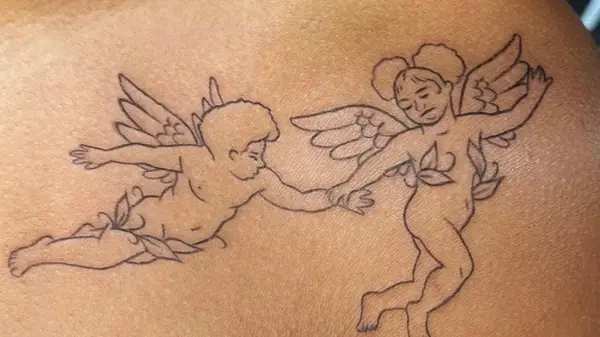 Cherub tattoo from Ephemeral Tattoo