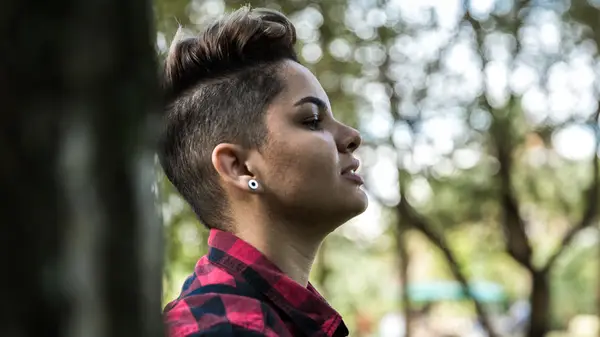 Person thinking outside