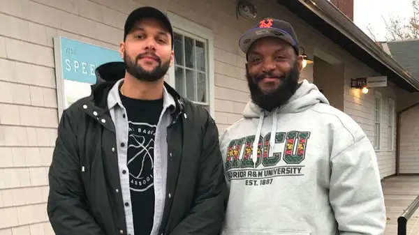 The cast of Melanated Social Work posing
