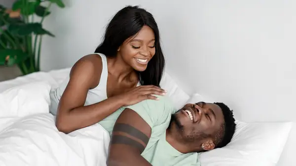 Couple in bed together